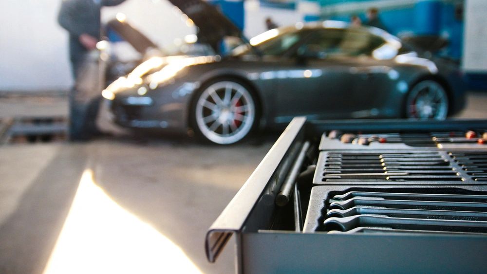 Super Collision Center shop bay and precision repair facility